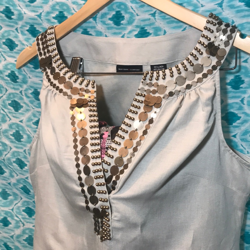 New York & Co. Beaded dress SMALL 🌸